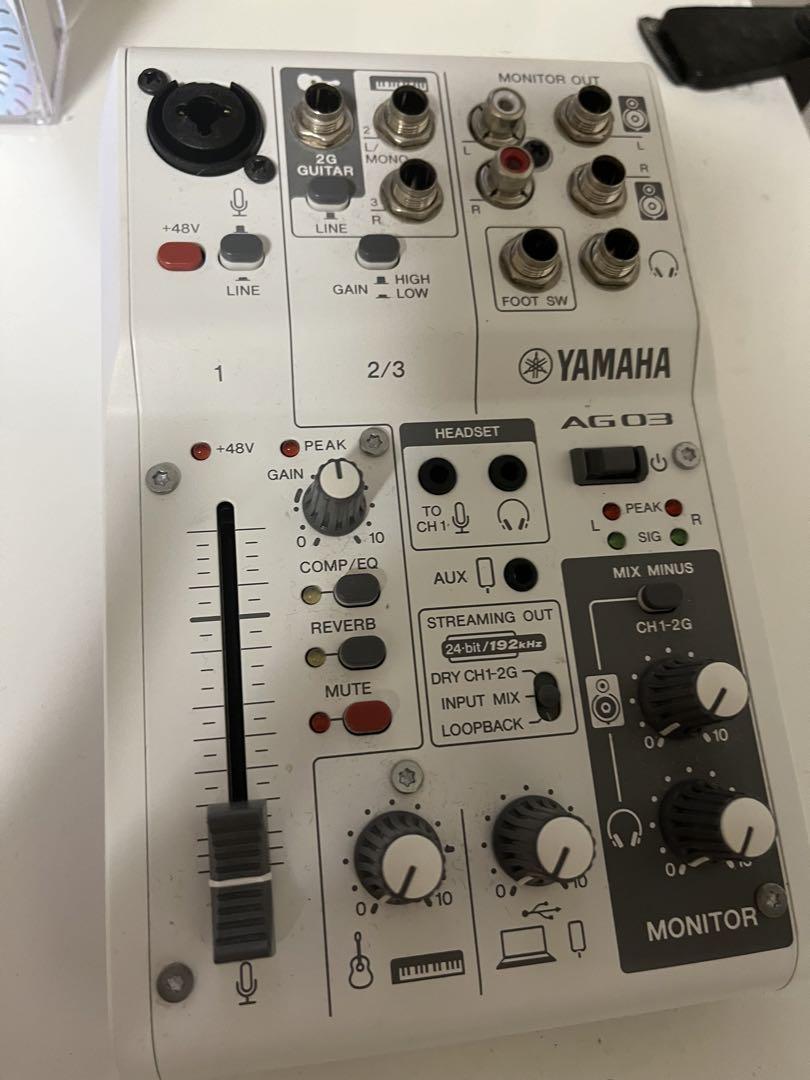 配信者音響セット YAMAHA ag03 オーディオテクニカ at2020 等