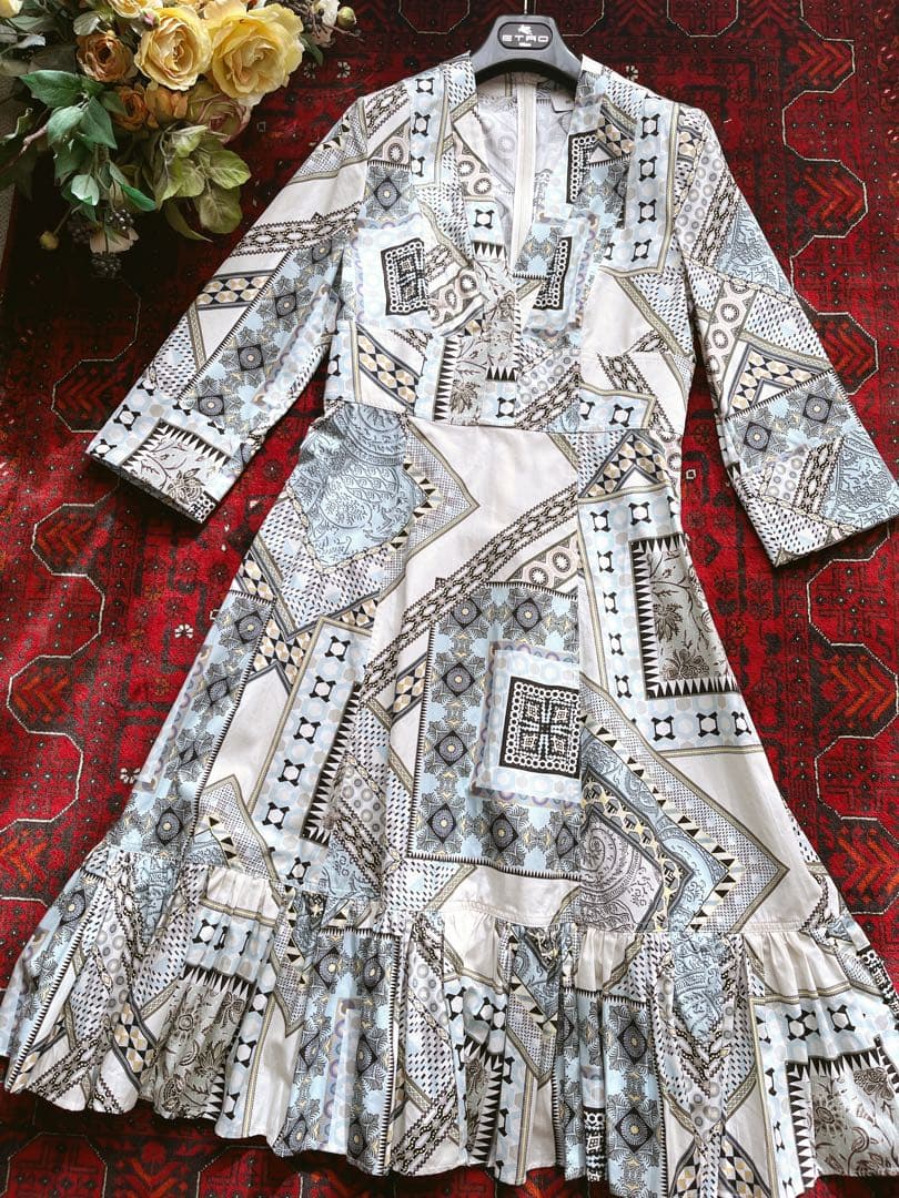 格安セール☆未使用 29万 ETRO エトロ 洗練 プレシャス 上品 ドレス 格安セール☆未使用 29万 ETRO エトロ 洗練 プレシャス 上品 ドレス