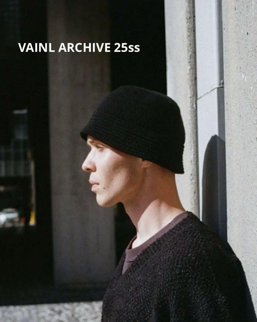 帽子 VAINL ARCHIVE 25ss [POD HAT] BLACK