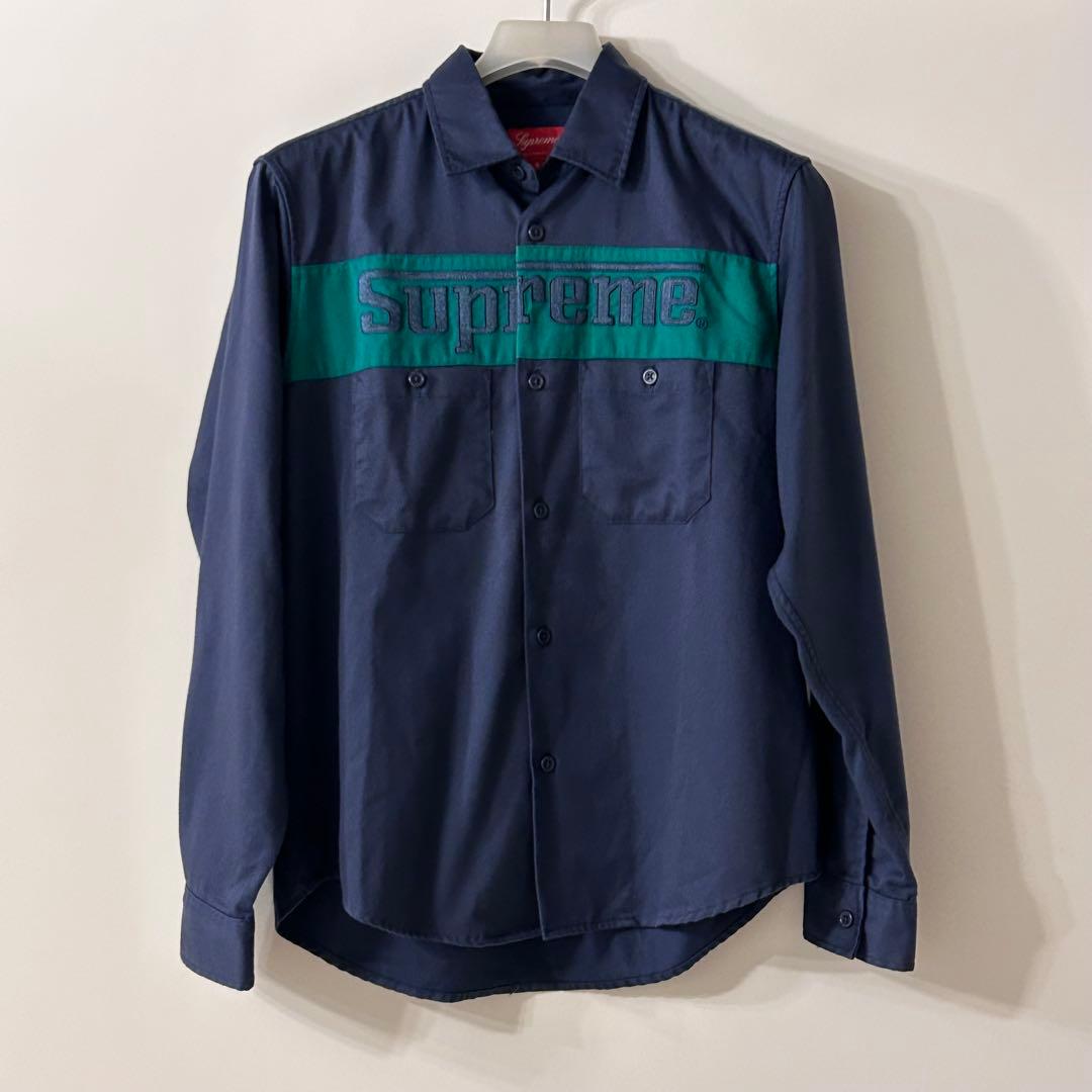 19SS Supreme Racing Logo Work Shirt