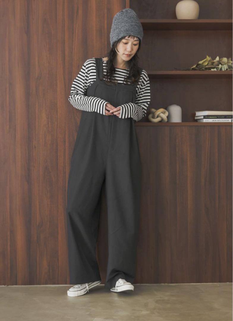 タグ付き　DOORS  『UR TECH』2タックサロペットCHARCOAL