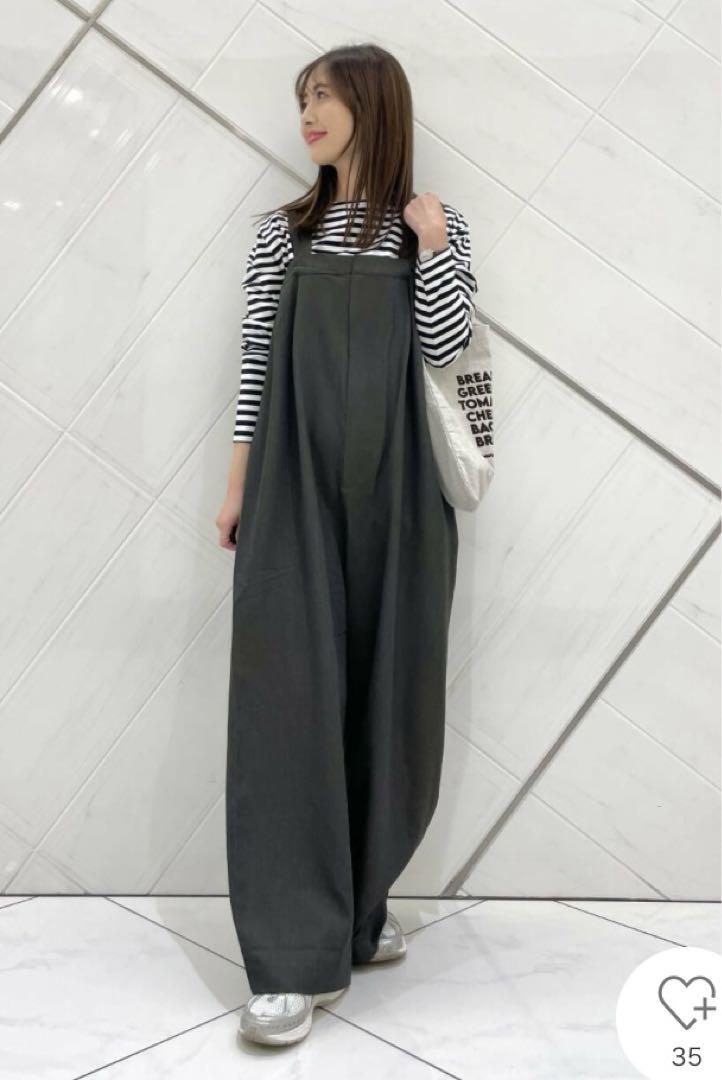 タグ付き　DOORS  『UR TECH』2タックサロペットCHARCOAL