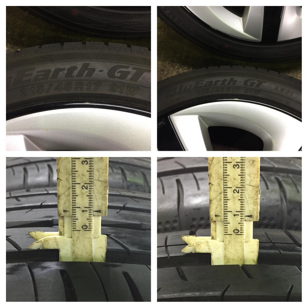 13 YOKOHAMA 215/45R17 プリウス 50系 純正 ノーマル