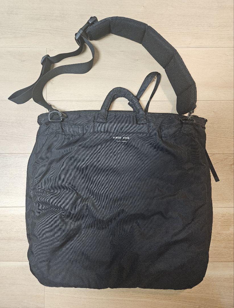 HYKE × PORTER HELMET BAG【LARGE】 BLACK