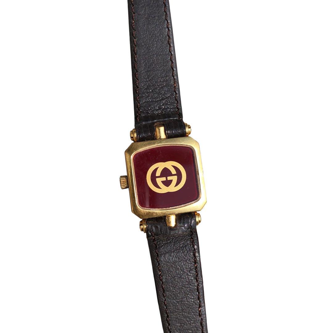 楽天市場】グッチ GUCCI レディース 腕時計 2600L ボルドー 文字