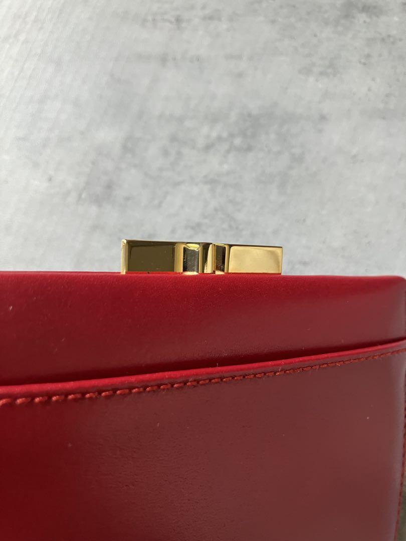 CELINE レッド サークルロゴ がま口 コインケース - メルカリ