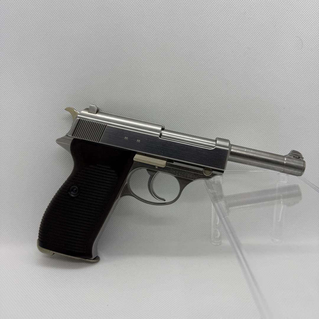ハ*ん様 マルゼン ワルサーP38 (ac40.s) シルバー ガスガン【不備品