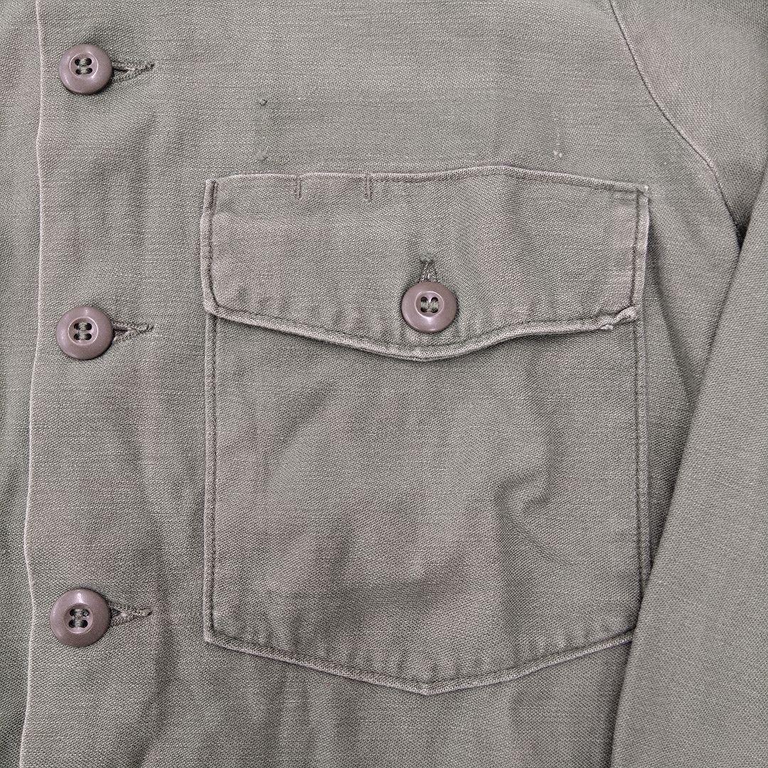 ミリタリー　シャツ　軍放出品　シャツジャケット　リメイク素材