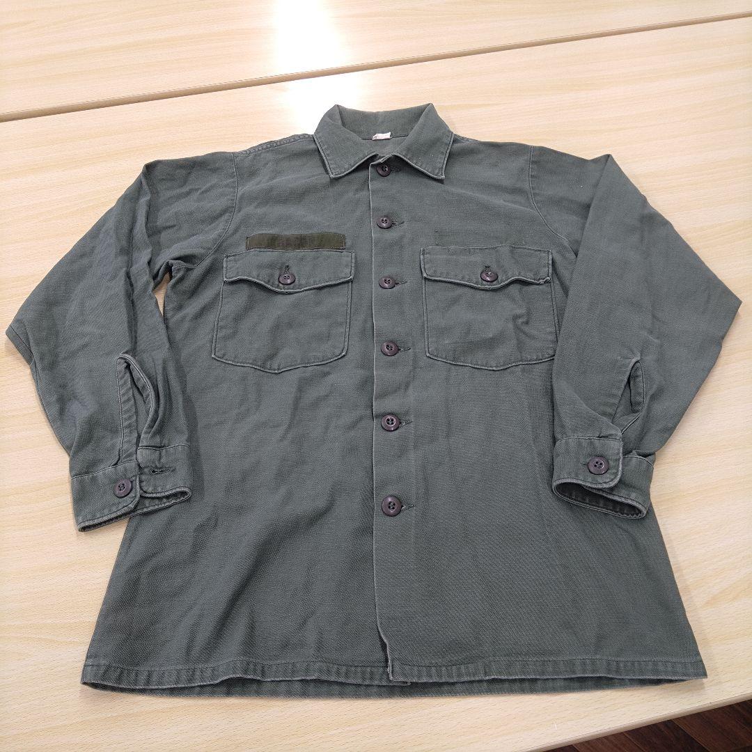 ミリタリー　シャツ　軍放出品　シャツジャケット　リメイク素材