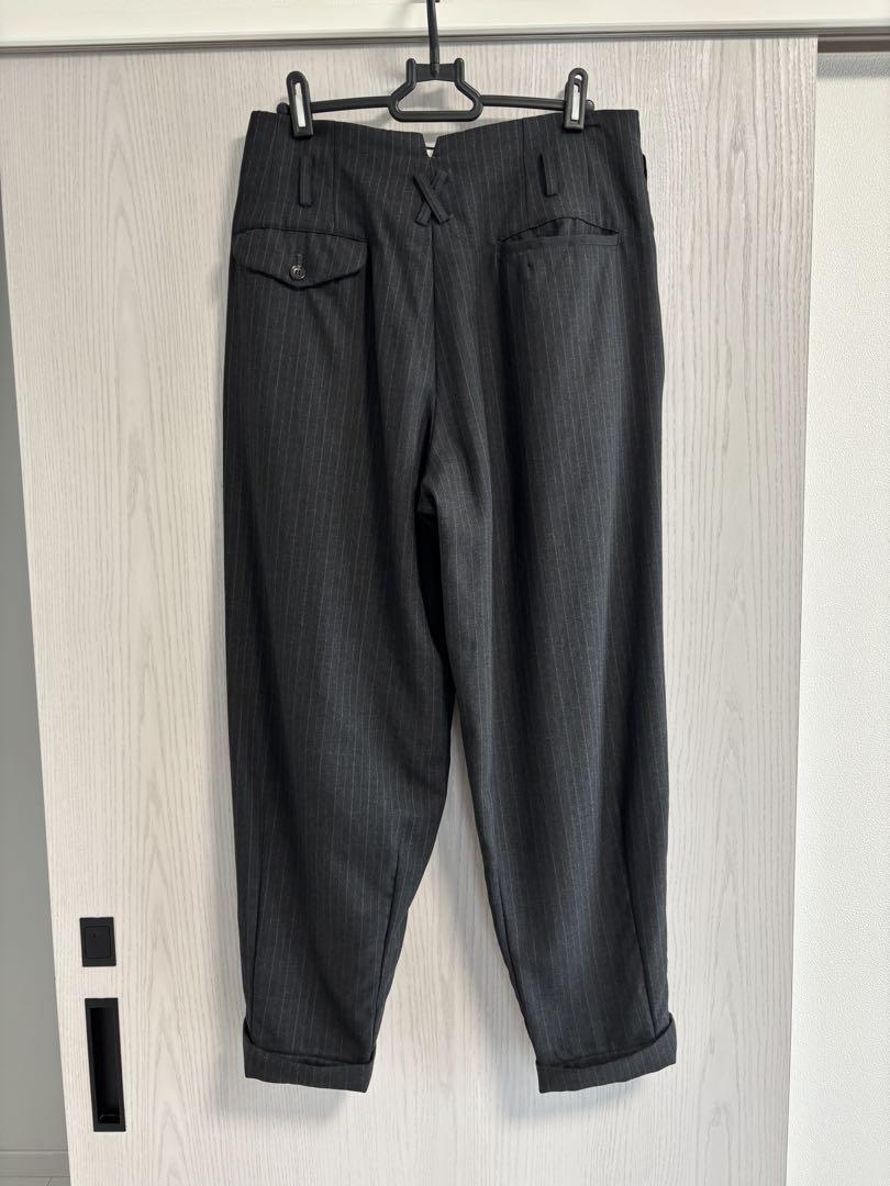 COMME des ギャルソン plus ウール ストライプ スラックス
