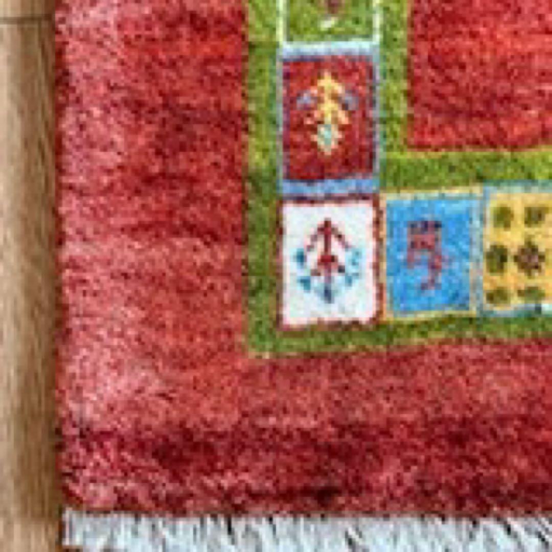 ギャッベ ラグ ペルシャ ハイグレード 本物 手織り絨毯 アクセントに NEXPOTALLINN_EU