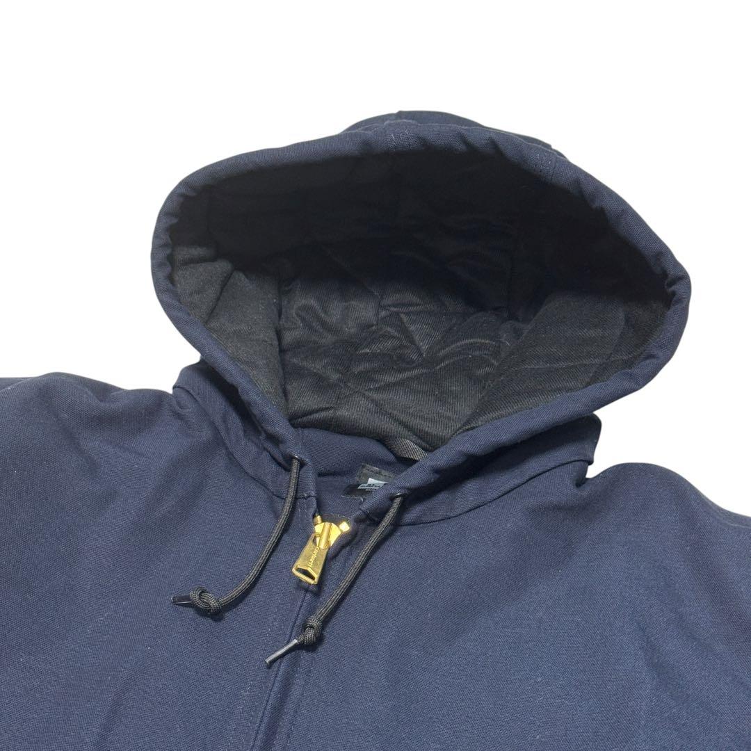カーハート アクティブジャケット パーカー キルティング ネイビー USA XL カーハート アクティブジャケット パーカー キルティング ネイビー USA XL