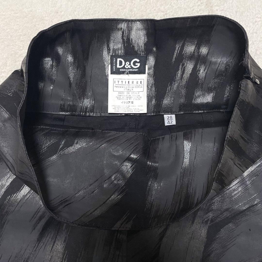 【合馬公式アカウント2】D&G ドルガバ フロントボタン レザー 総柄