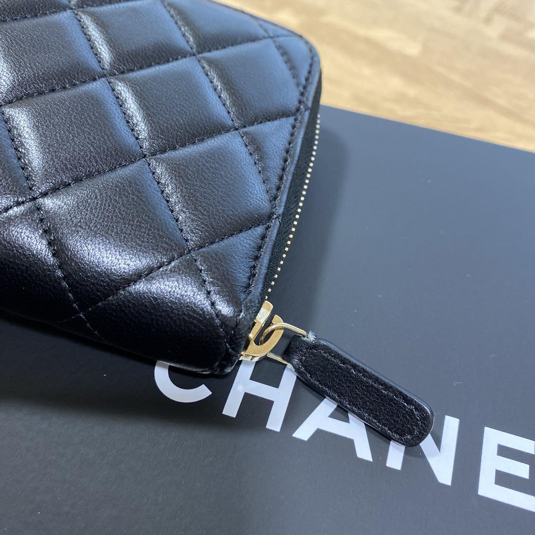 レア　CHANEL マトラッセ　ライトストーン　長財布