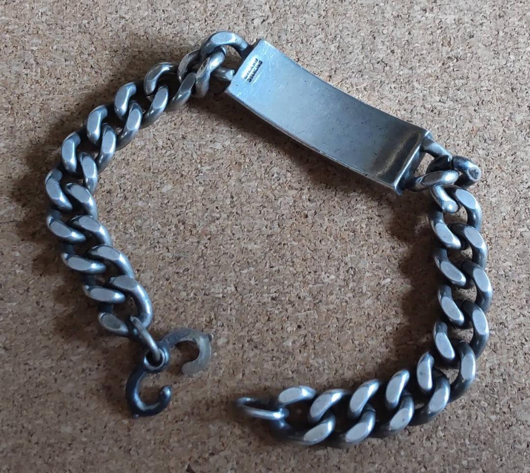 WW2 実物 米軍 実名 Sterling Silver仕様 ID ブレスレット