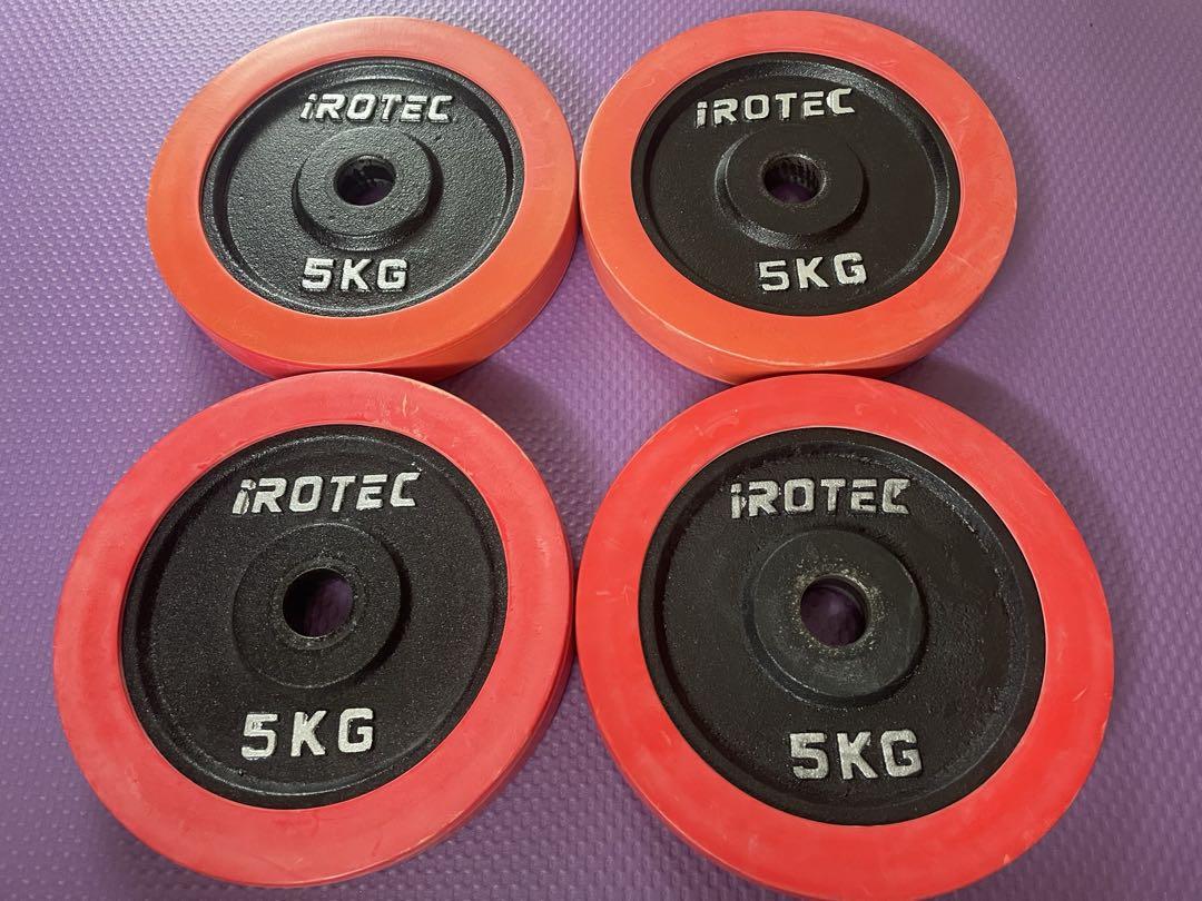 iROTEC 5kg ダンベルプレート 4枚セット