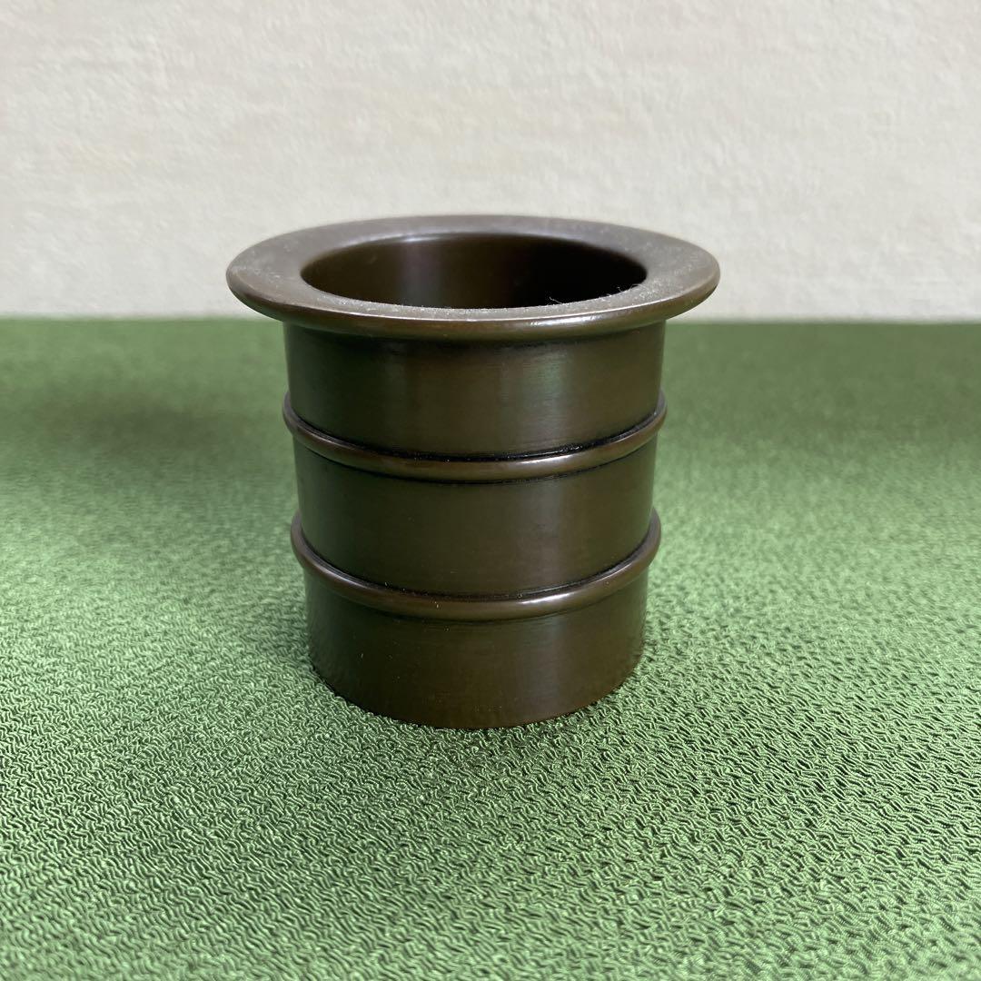 茶道 唐銅 皆具 鬼面鎌付 藤井宗喜 造 一式 茶道具 共箱 美術品
