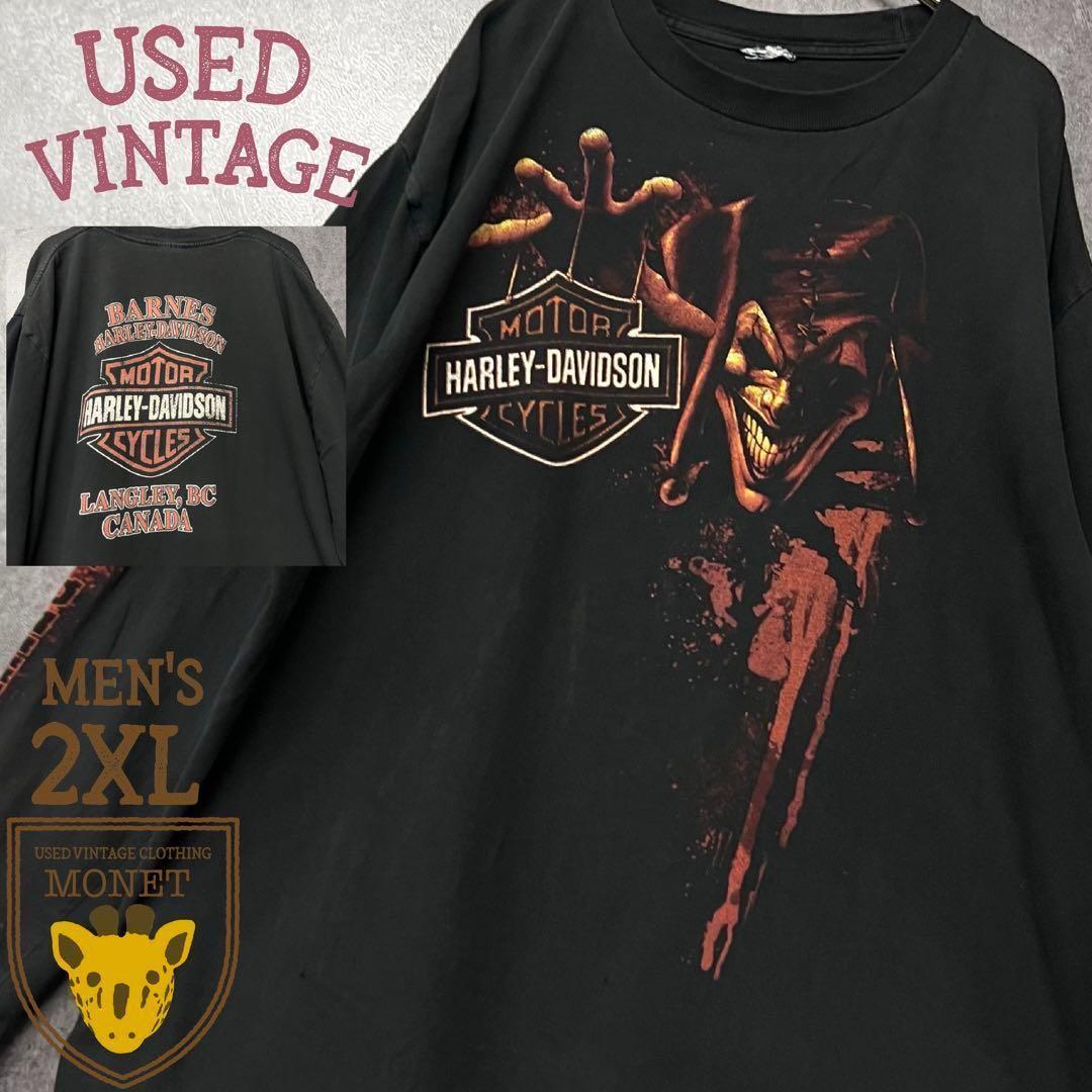 ☆US古着☆【ハーレーダビッドソン ロングTシャツ 長袖】メンズ2XL