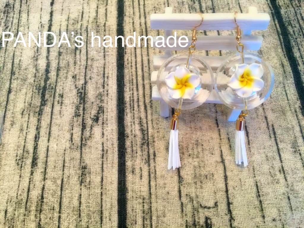 No.5「純白の思ひ出」ハンドメイド  ピアス