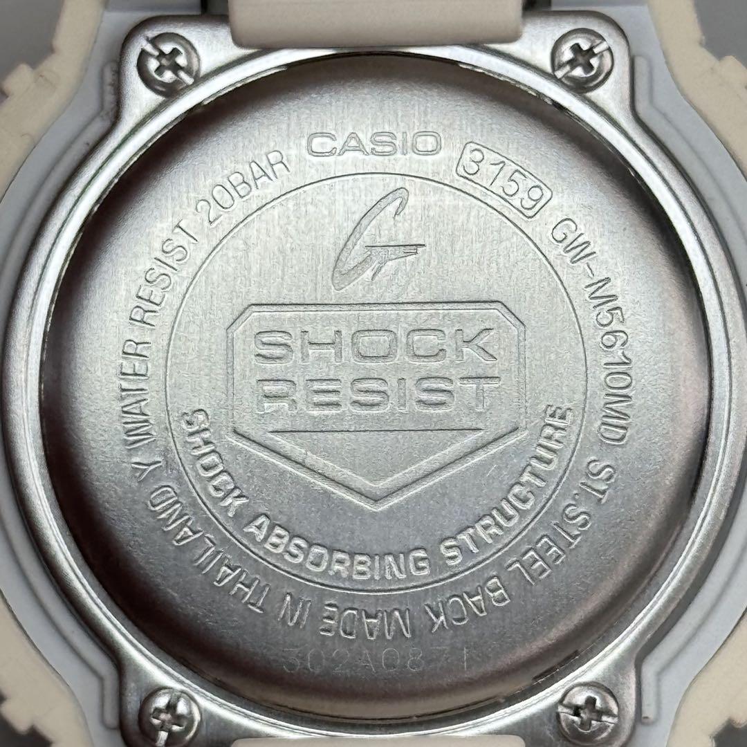 美品 G-SHOCK GW-M5610 電波ソーラー ブラック ホワイト 稼働