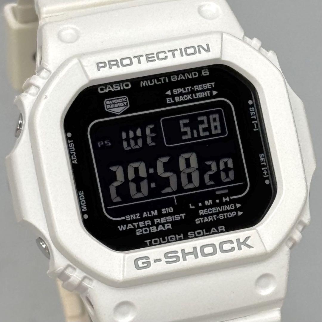 美品 G-SHOCK GW-M5610 電波ソーラー ブラック ホワイト 稼働