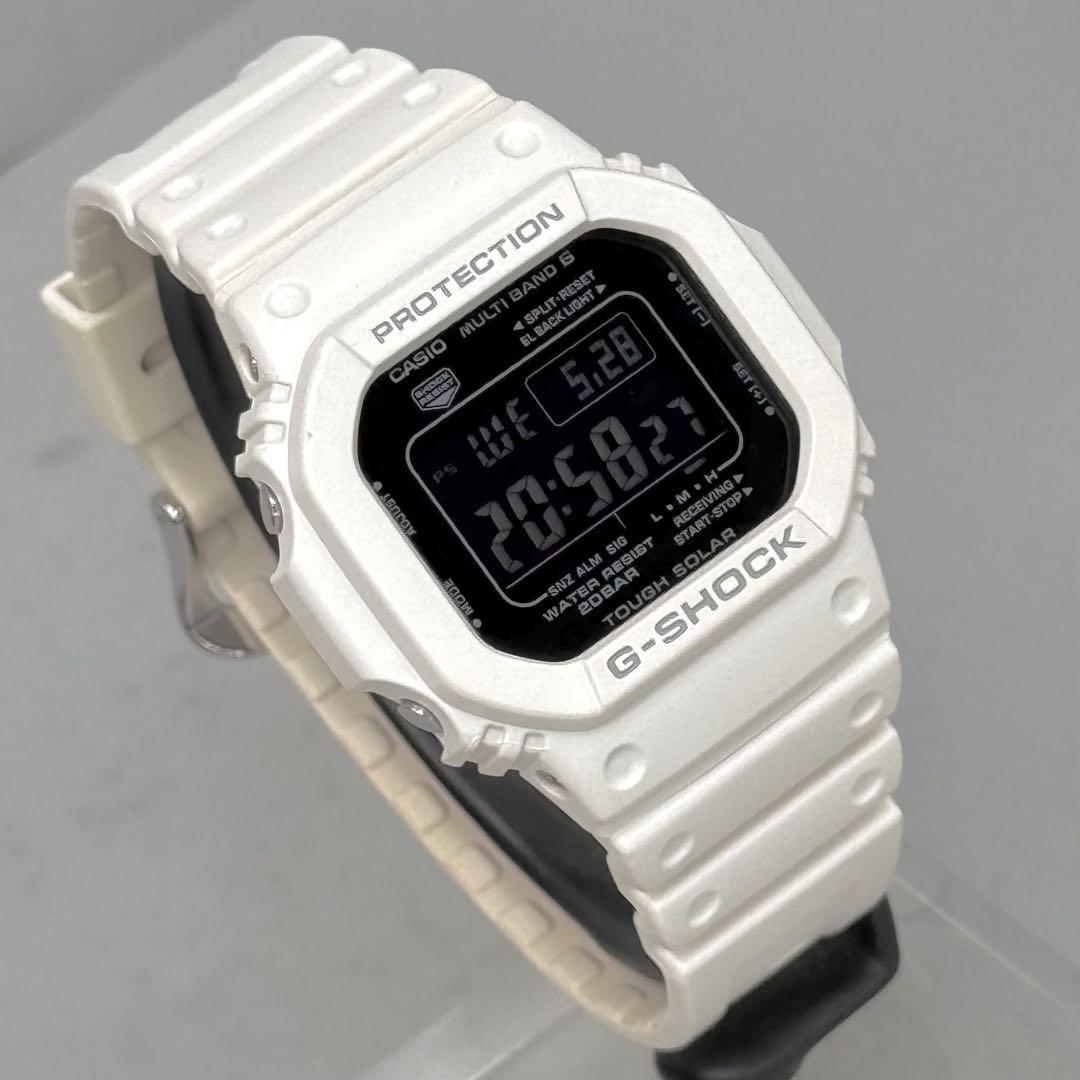美品 G-SHOCK GW-M5610 電波ソーラー ブラック ホワイト 稼働