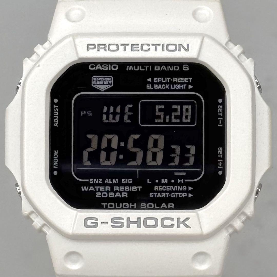 美品 G-SHOCK GW-M5610 電波ソーラー ブラック ホワイト 稼働
