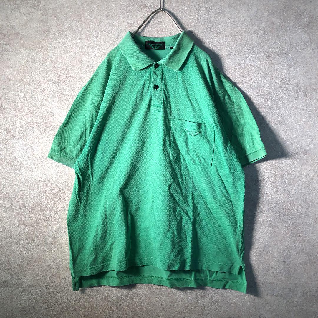 定番セール ヴィンテージ Mr.JUNKOロゴ刺繍ポロシャツ 昭和レトロ バブル古着SM8 S6e5L-m99180813363 100%新品セール