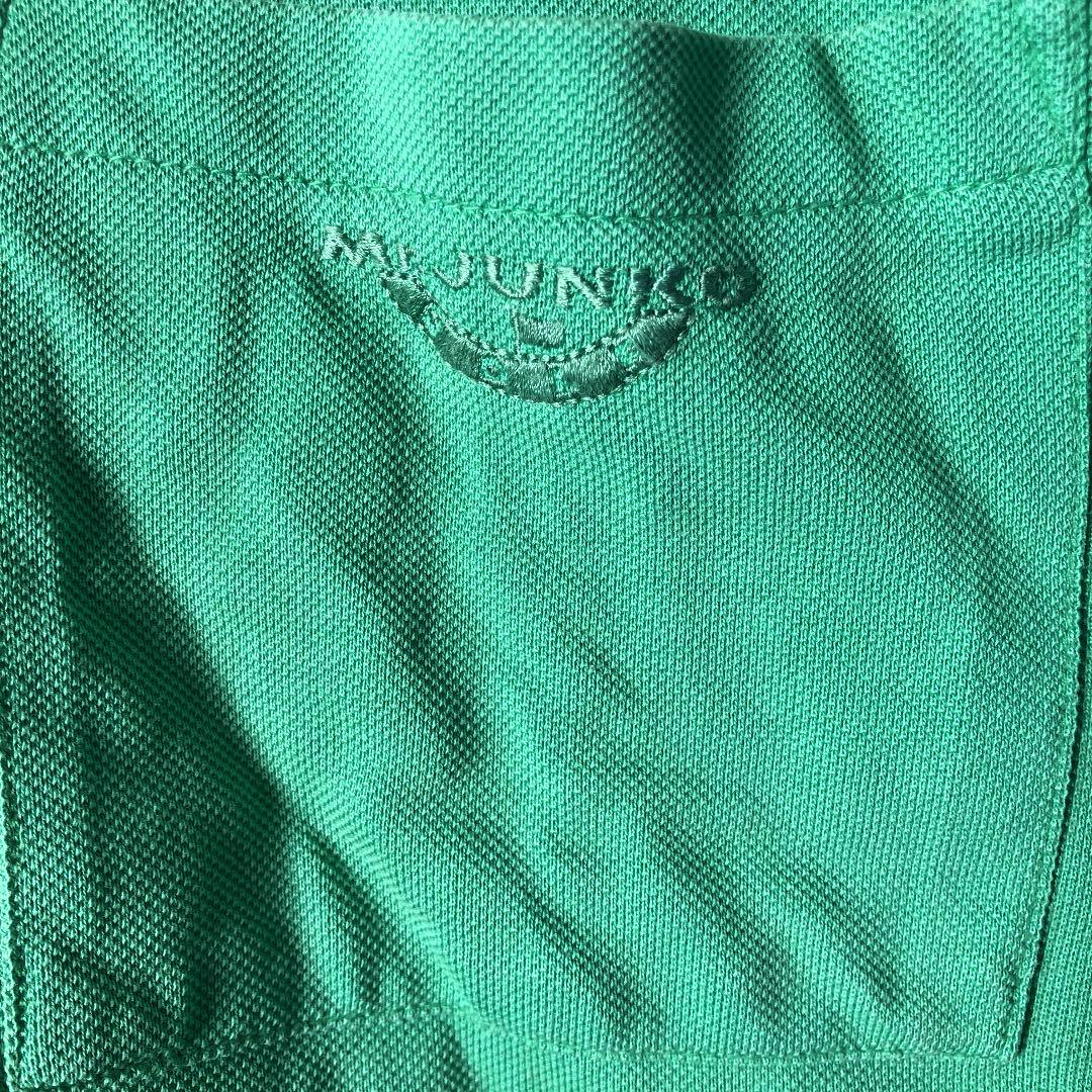 定番セール ヴィンテージ Mr.JUNKOロゴ刺繍ポロシャツ 昭和レトロ バブル古着SM8 S6e5L-m99180813363 100%新品セール