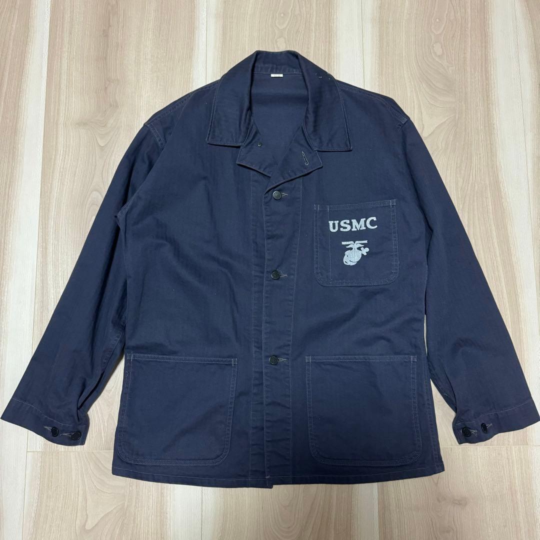 PHERROW S フェローズ USMC ヘリンボーンカバーオール ネイビーL PHERROW S