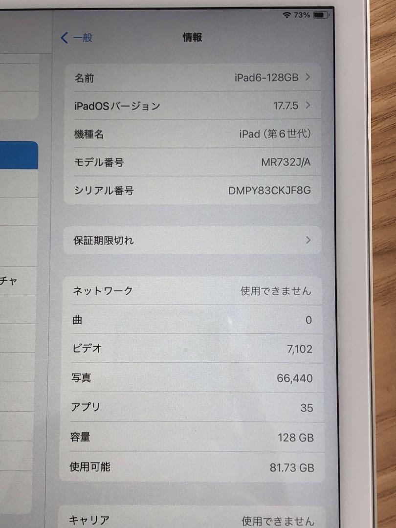 電池良好iPad 第6世代 Wifi+セルラー 128GB EVAケース入り