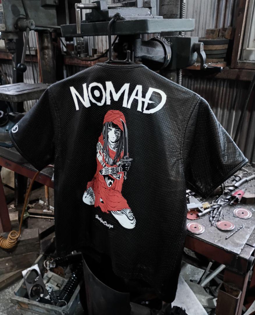 パンチングレザー　半袖　カスタム完成品　NOMAD