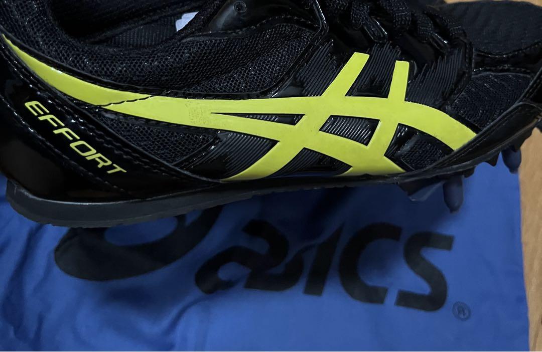 ASICS EFFORT スパイクシューズ ブラック/イエロー