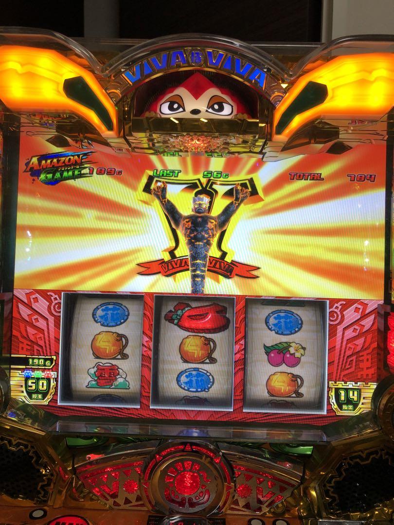 【琥珀竜】パチスロ実機　緑ドンVIVA2