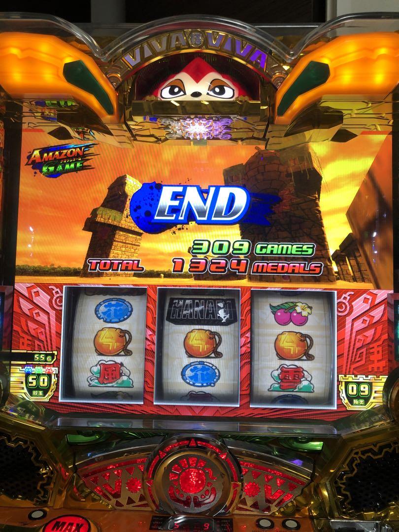 【琥珀竜】パチスロ実機　緑ドンVIVA2