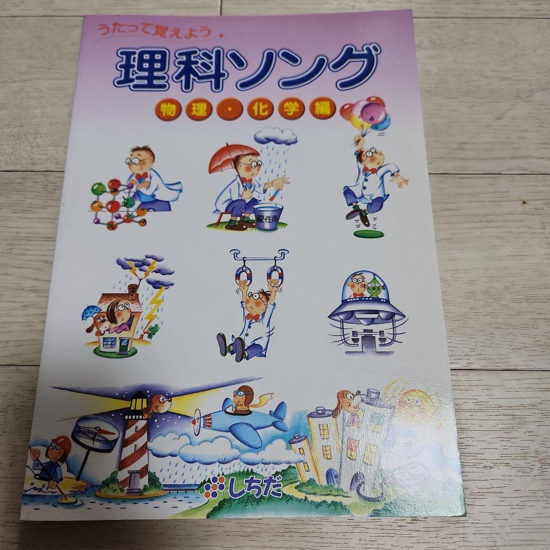 七田教室　社会科&理科ソングCD付き　６冊