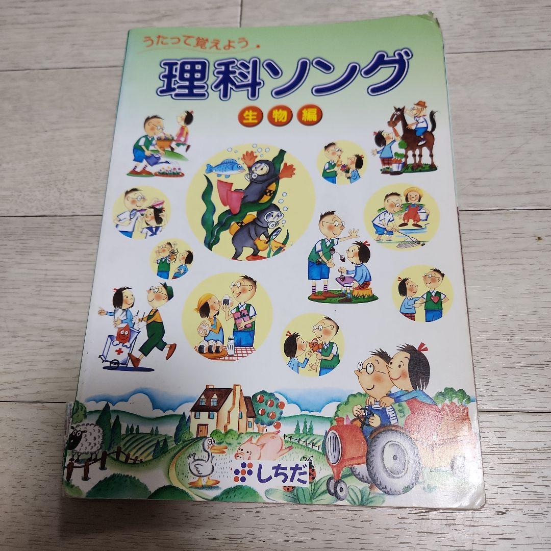 七田教室　社会科&理科ソングCD付き　６冊