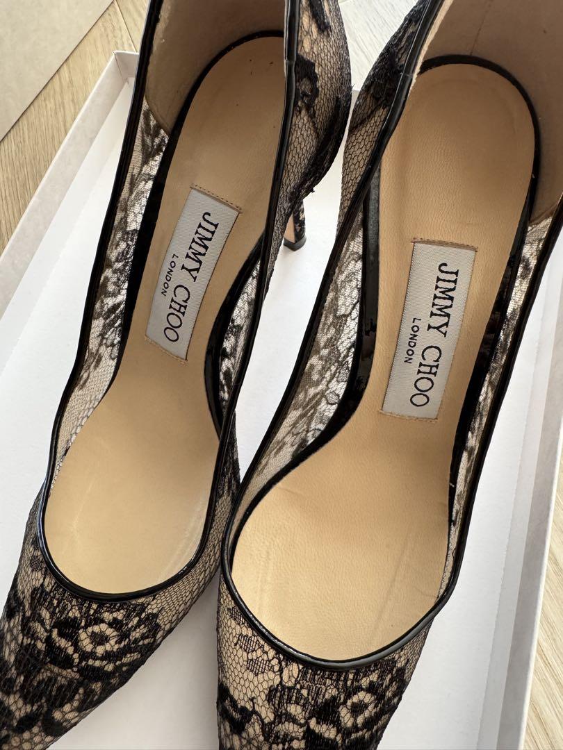 JIMMY CHOO レース ハイヒール Romy85 36