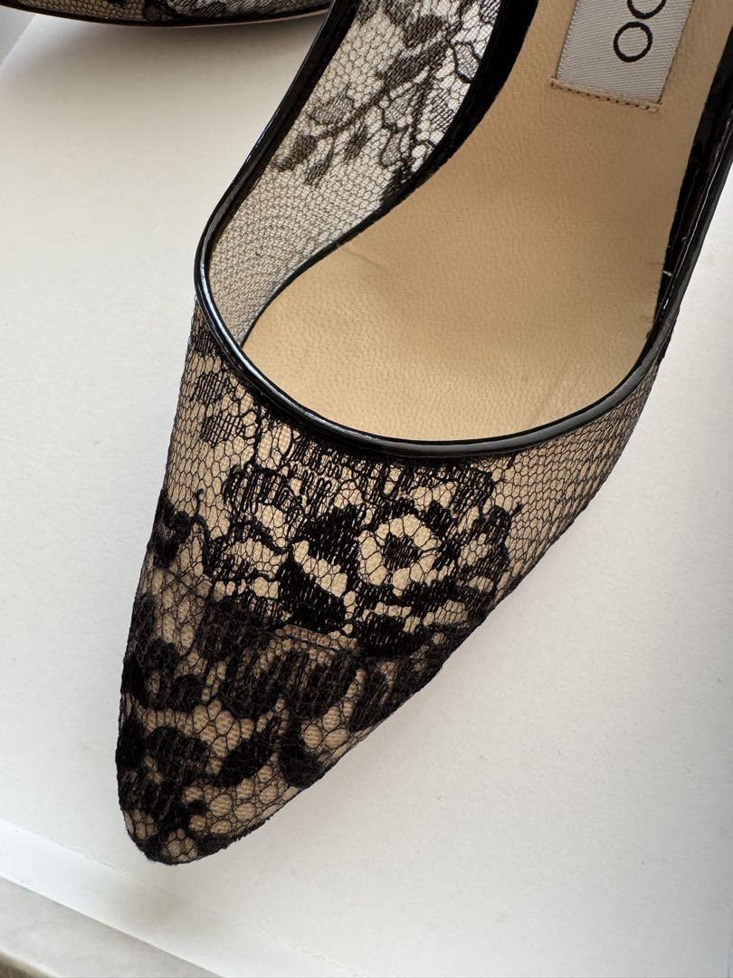 JIMMY CHOO レース ハイヒール Romy85 36