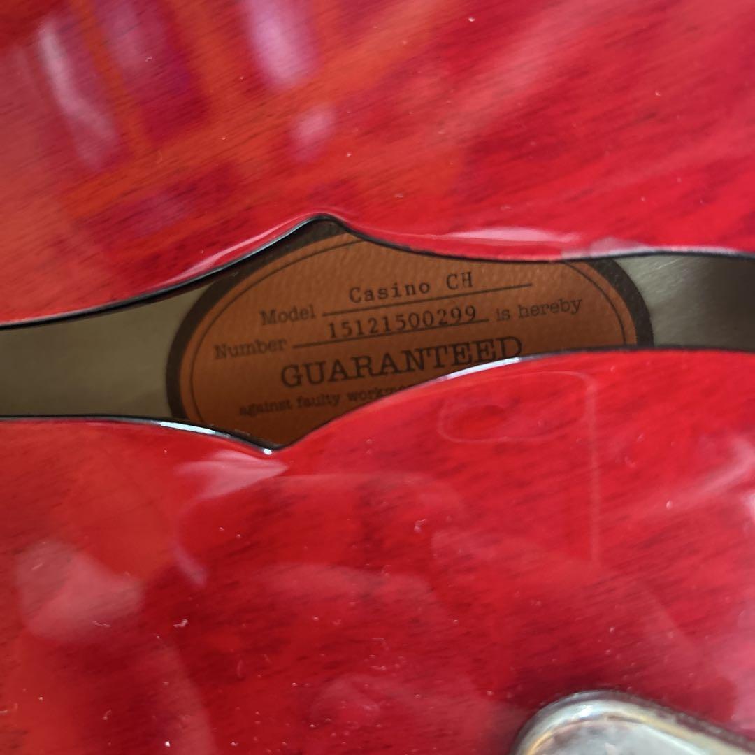 Epiphone Casino CH フルアコースティックギター レッド　レア色