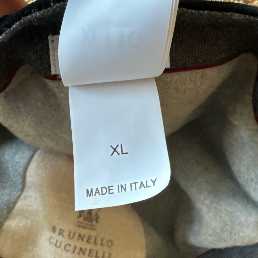 ブルネロクチネリ/スゥエードレザーキャップ