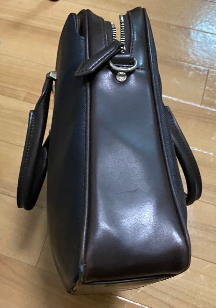 タケオキクチ　ネイビー ビジネスバッグ