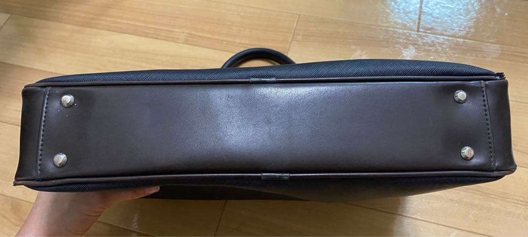 タケオキクチ　ネイビー ビジネスバッグ