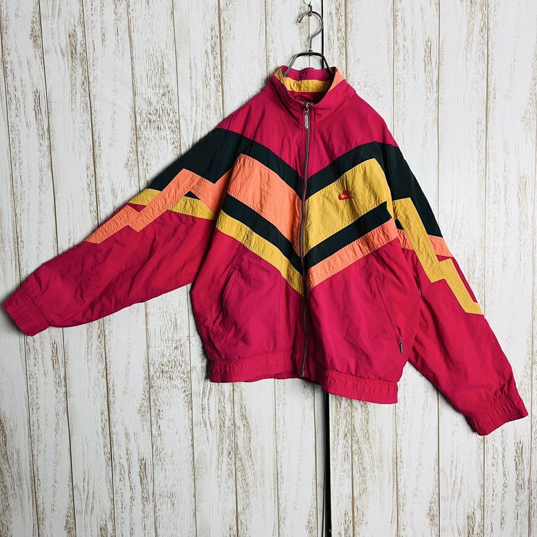 ワンポイント刺繍ロゴナイロンジャケット 銀タグ