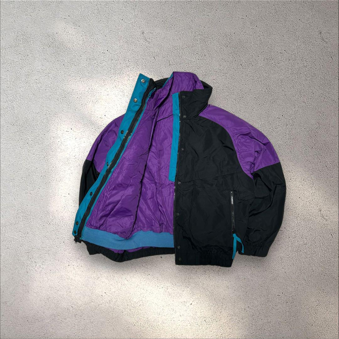 80s90s Columbia powder kegナイロンジャケットライナー付