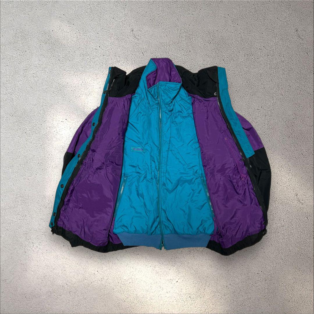 80s90s Columbia powder kegナイロンジャケットライナー付