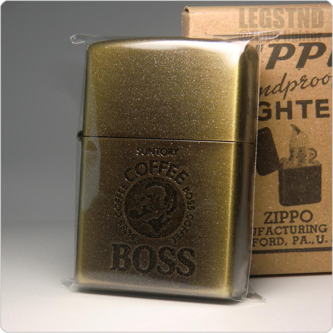 絶版/ヴィンテージ Zippo ジッポー 中古 1997年製造SUNTORY BOSS