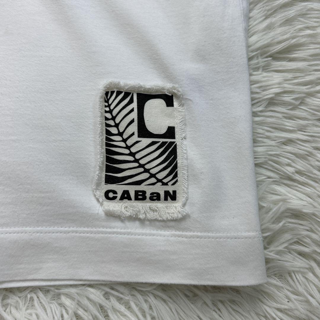 CABaN スビンコットン パレルモプリントTシャツ M