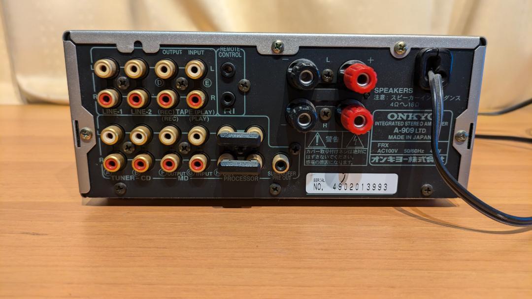 【希少】ONKYO プリメインアンプ A-909LTD