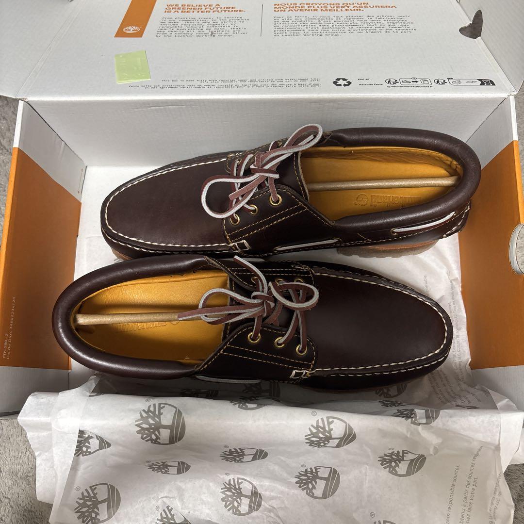 靴 timberland 3-EYELET ClASSIC RUG BROWN